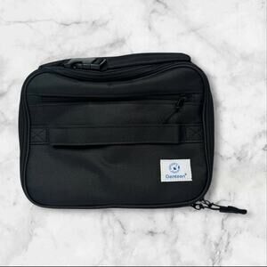 Genteen Black Insulated Lunch‎ Bag | Double Zipper | New